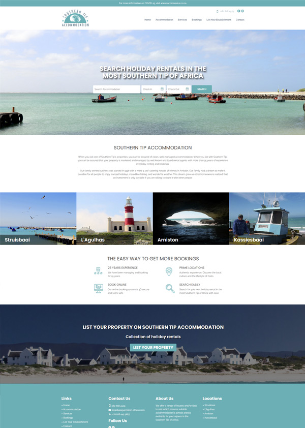 Laravel Accommodation Booking Website in Stuisbaai